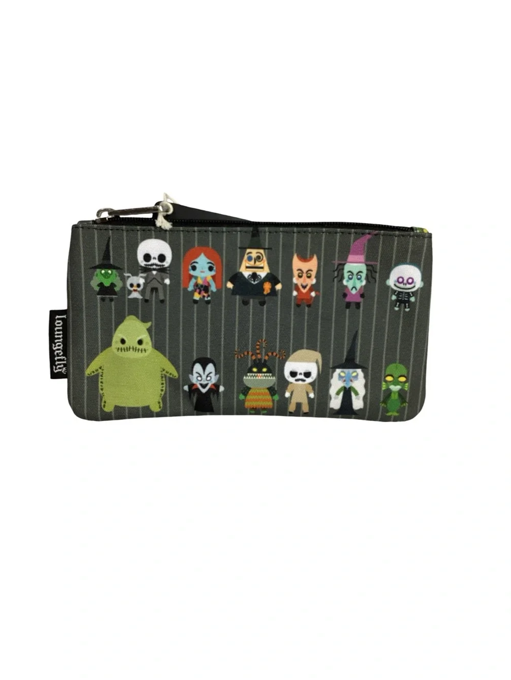 Loungefly Disney Nightmare Before Christmas Chibi Characters Zippered Pouch NEW